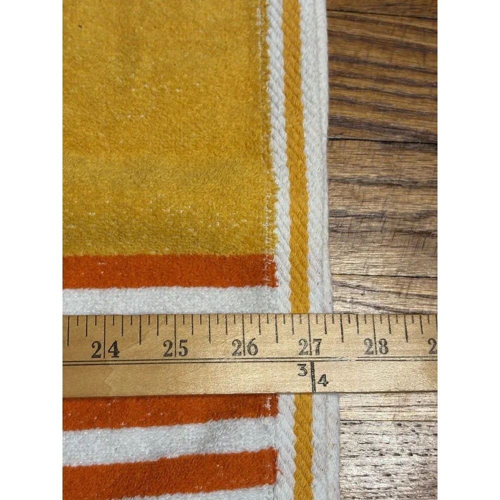 Vintage Royal Terry Beach Towel Stripes Colorful Swim 80's-90's Summer